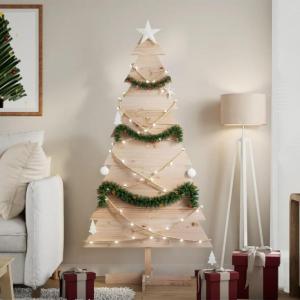 Weihnachtsbaum Holz zum Schmücken 150 cm Massivholz KieferNatur