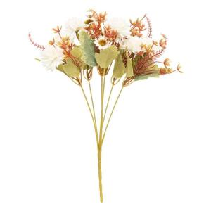 Atmosphera - Künstlicher herbststrauß Pery h33cm - weiß