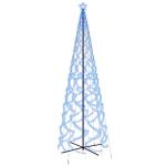 LED kerstboom kerstboom lichtboom kerstdecoratie verlichting buiten verlicht lichtketting outdoor kegelvorm blauw 1400 LEDs 160x500 cm