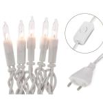 832051 Mini-lichtketting voor , 20 reservelampen, heldere warme verlichting, verlicht 2,85 m, witte lichtketting met 20 lampjes met stekker voor Kerstmis < 59 lumen