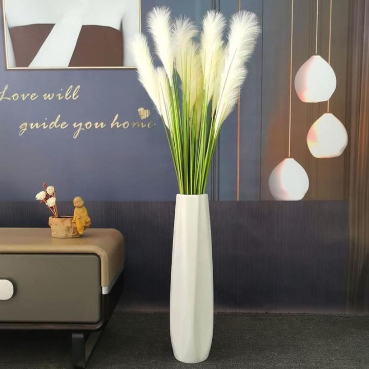 Kunstblumen Künstliches, Flauschiges Reed-Fake-Blumenarrangement, künstlicher Blumenstrauß, Reed-Pflanzen für Vase, für Innen-Hausgarten-Hochzeitsdekoration für jeden Anlass
