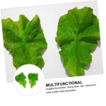 3 Sätze PVC-Salat Hochzeitsdekoration Hochzeitdeko Salattrappe Gemüseprop Salatmodelle Künstliches Salatblatt Grün Künstlicher Salat Künstliche Salatverzierungen Green 2 Stü