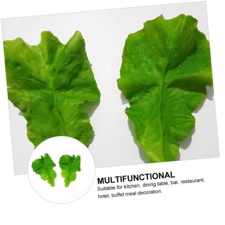 3 Sätze PVC-Salat Hochzeitsdekoration Hochzeitdeko Salattrappe Gemüseprop Salatmodelle Künstliches Salatblatt Grün Künstlicher Salat Künstliche Salatverzierungen Green 2 Stü