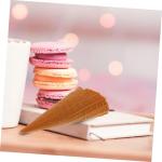 3St Knuspriger Modell kleine Eistüte Fotoaufnahme Einer Eistüten-Dekoration Simulation Eistüte-Requisite Displayzubehör für Dessertläden künstliche Eiswaffel PVC