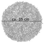Decoratieve buxusbal, keuze uit 8-55 cm, kunstbuxusbal, , planten, boekenbal, kunstplant, diameter: 35 cm