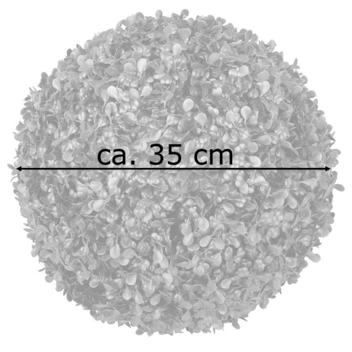 Decoratieve buxusbal, keuze uit 8-55 cm, kunstbuxusbal, , planten, boekenbal, kunstplant, diameter: 35 cm