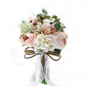 Hochzeitsstrauß for die Braut mit künstlichen Blumen, Kamelien, Hochzeitsstrauß, Pflanzen, Blumenstrauß, Geschenk, Spitzengriff, Andenkenstrauß, Gartenthema, Hochzeitsblumen