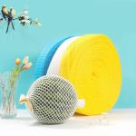 Kleur Fruitschuim Netto Hoes Set Pocket Long Roll Schokdemper Beschermende verpakking Groente Kiwi Bloemkool Appel Cantaloupe Mango (Kleur: 9cmx20m Geel, Maat: 1 Roll)
