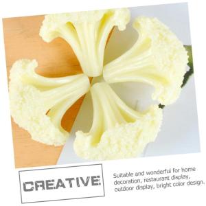 5 Sätze Blumenkohl Modell Gemüse Display Dekoration Gemüse Modelle Gefälschte Obst Dekoration Restaurant Blumenkohl Requisiten Grün Dekor Künstliche Blumen 3 Stück * 5