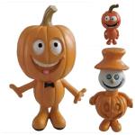 Halloween Kürbis Mann Cartoongestalten Große 16cm Modellspielzeug Statue für Schreibtisch und Dekoration im Garten (Kürbis Mann C)