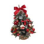 Tisch-Weihnachtsbaum, Mini-Weihnachtsbaum für den Schreibtisch mit Lichtern, dekorativer Kleiner Weihnachtsbaum, Weihnachtsdekoration für die, Style B