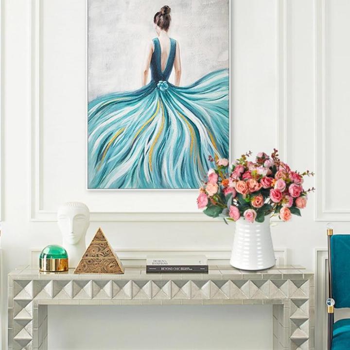 Kunstzijden rozen, 21 bundels , decoratie, kleine boeketten, kunstboeketten, realistisch plastic boeket voor thuis, feest, taartdecoratie