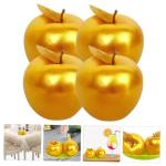 12 STK Simulierter Goldener Apfel Gefälschte Früchte Prop Falsches Obst Gefälschte Äpfel Künstliche Traubentraube Fruchtfliege Künstliche Weihnachtsfrüchte Modell Vitrine Sc
