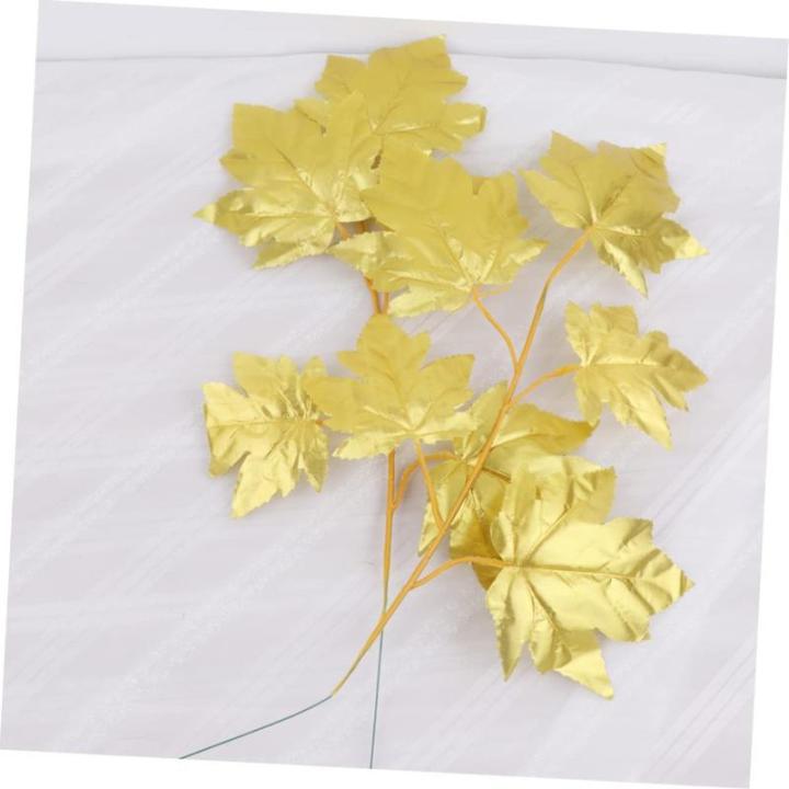 5St hochzeitsdeko weihnachtsbaumdeko gefälschte Herbstahornblattsträucher gemischte Beeren Golddekor Ahornblätter Bastelmaterial Künstliche Blätter Hilfsmaterial