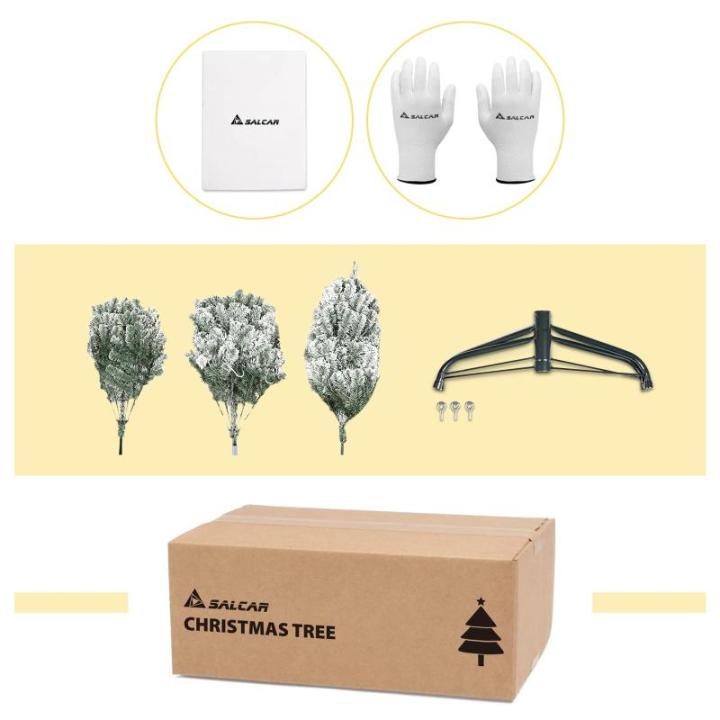 Kunstkerstboom van 180 cm met sneeuw en verlichting, dennenboom met 828 takpunten en 250 warmwitte leds, snel op te bouwen klapsysteem, kerstboom, incl. kerstboomstandaard