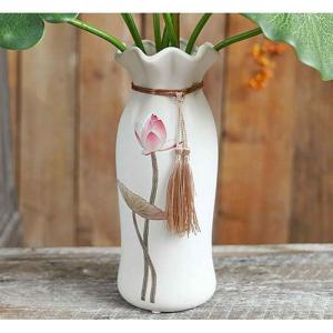 Kunstblumen Künstliche Blumen für den Innenbereich, Simulation Lotus, künstliche Blumen in Vase, Seidenblumen-Wohnzimmer-Desktop-Dekoration für jeden Anlass