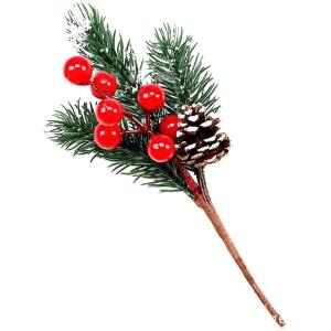 Künstliche Balkonpflanzen Blumenkasten Dekoration, 8 Stück, künstlicher Zweig, Bastelkranz, Pick Künstliches Obst (C, One Size)