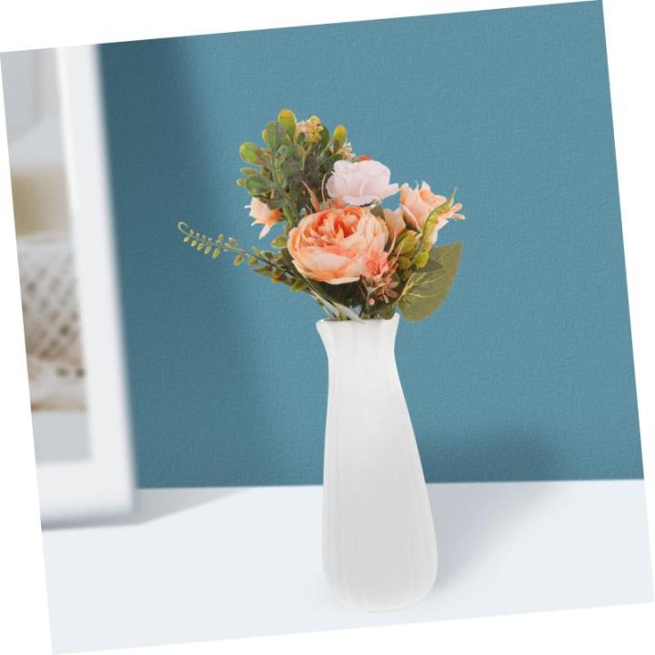 Künstlicher Pfingstrosenstrauß Künstliche Seidenblumen Nordisches Dekor Tischdekorationen Pfingstrose Seidenblumenstrauß Pfingstrose Getrocknete Blumen Rosendekor Orange Seiden