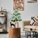 3 stuks blauwe kunstmatige dahlia's, 75 cm kunstzijden bloemen met lange steel voor bloemarrangementen, faux dahlia's bloemen voor doe-het-zelf bruiloft party middenstuk huis kanto
