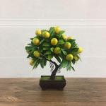 Kunstblumen Künstliche Obst-Topfpflanze, Kunst-Mini-Kunststoff-Obstpflanzen, Kunstpflanzen im Topf, für Geschäft, Büro, Zuhause, Tischdekoration für jeden Anlass
