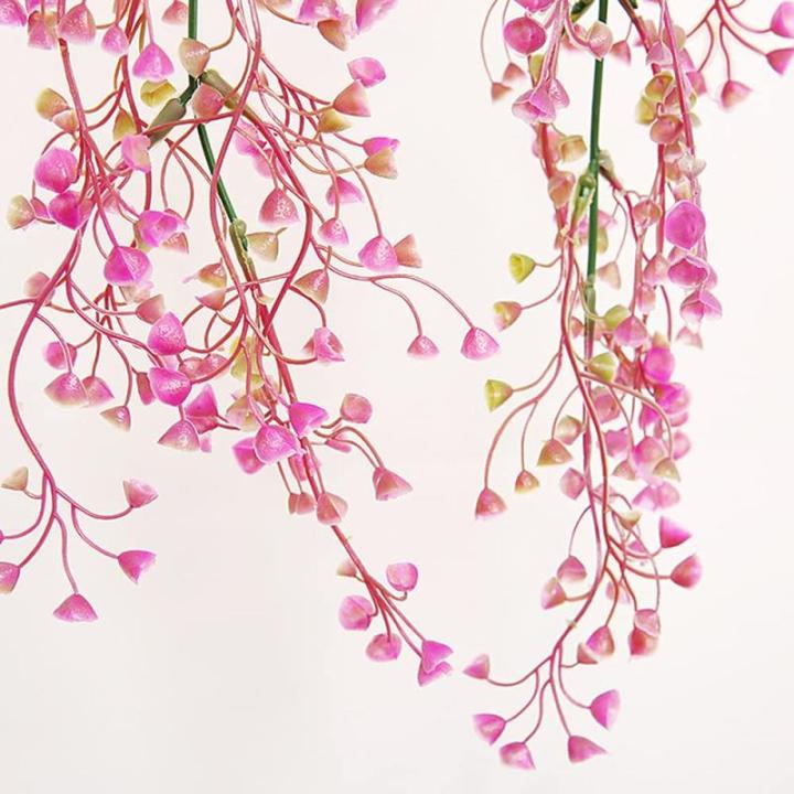2 stuks hangende mand kunstmatige bloem, kunstmatige bloemen aan de muur, muur gemonteerde kunstmatige bloemen, kunstmatige bloemen buiten, kunstmatige hangplanten voor thuis, tuin