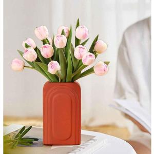 Kunstblumen Künstliche Blumen für den Innenbereich, Simulationsstrauß, künstliche Seidenblume, Tulpe, florales Kunstblumen-Dekor, künstliche Blumen in Vase für jeden Anlass