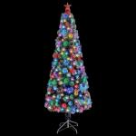 Künstlicher Weihnachtsbaum mit Beleuchtung 210 cm Glasfaser Christbaum Kunstbaum Dekobaum Tannenbaum Weihnachten Künstlicher Weihnachtsbaum für Weihnachtsdeko