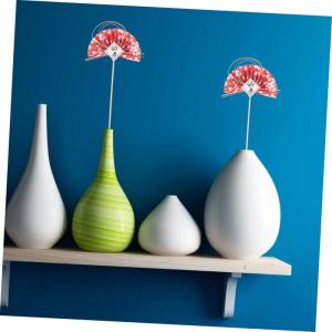 2St Blumenstab dekorative Blumenpflücker Japanisches Dekor japanische kuchendekorationen würfelunterlage einhelll Sushi-Arrangement-Sticks Blumenarrangement-Dekor hölzern Rosa