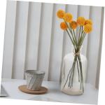 1stk Simulierte Kugelchrysantheme Künstliche Hortensien Chrysanthemensträuße Grünes Dekor Blumenstraußdekoration Zum Selbermachen Dekor Für Zu Hause Schmücken Orange Plastik