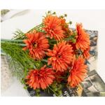 Kunstblumen Künstliche Gerbera-Blumen, Kunstblumen-Arrangement mit Vase, für Hausgarten, Party, Büro, Kaffee, realistische Kunstblumen für jeden Anlass