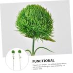 2St künstliche Pflanzenballverzierung Kunstpflanze Büro künstliche Pflanzen künstliche Pflanzenkugel zimmerpflanzen Pflanzen dekor künstliche Pflanzen drinnen Weich-PVC Green