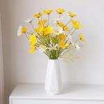 Kunstblumen Künstliche kleine Gänseblümchen-Blumen, Faux Gänseblümchen-Blumenstrauß-Arrangements für Zuhause, Partyraum, Blumendekoration, Foto-Requisiten für jeden Anlass