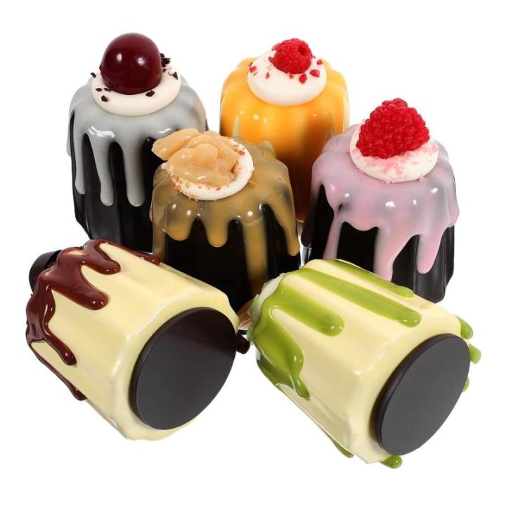 Fake Kuchen künstliche Kuchen 12 Stück Jelly Mini Kuchen Dekorationen Kuchen Modelle Foto Requisiten Kuchen Modelle Kuchen Requisiten Gefälschte Kuchen Realistisches Essen