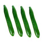 2 Sätze Simuliertes Gemüsemodell Künstliche Gurkendekore Simulationsgurke Simulierte Gurkenmodelle Gurken-Modell Simulation Gefälschter Gemüsemodelle Green Schaum 4 Stück * 2
