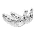 4 Stück Disco-Banane Gefälschte Banane Reflektierendes Disco-Ornament Reflektierende Discokugel Hängende Discokugel Bühnenbeleuchtungskugel Bananenverzierung Bananenfigur Glas