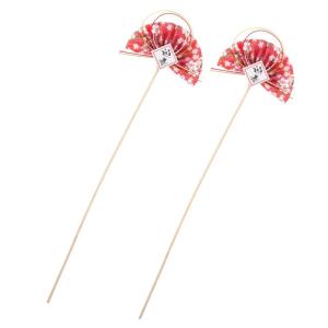 2St Blumenstab dekorative Blumenpflücker Japanisches Dekor japanische kuchendekorationen würfelunterlage einhelll Sushi-Arrangement-Sticks Blumenarrangement-Dekor hölzern Rosa
