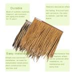 Simulation Thatch Tile Plastic Natural Wild Fake Straw Artificial Fake Thatch Straw Dekoration Bauernhaus Traufe Stroh Pe Flame Retardant Plastic (Farbe: Gelb a,Größe: 1St)
