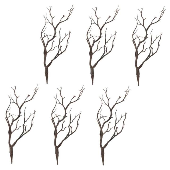 24 STK Halloween-Dekorationssimulationsanlage Weihnachtsbaumzweig gefälschtes Zweigzubehör kunstpflanze Halloween Dekoration Links einmachgläser dekorative Pflanzenzweige Plasti
