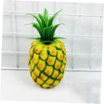 1 Satz Lebensechte Fruchtdekoration Dekorative Ananas Simulation Ananas-Modell Ananas Figur Künstliche Früchte Plastikobst Früchte Foto Requisiten Nachahmung Ananas-Modell 2st