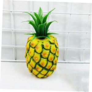 1 Satz Lebensechte Fruchtdekoration Dekorative Ananas Simulation Ananas-Modell Ananas Figur Künstliche Früchte Plastikobst Früchte Foto Requisiten Nachahmung Ananas-Modell 2st