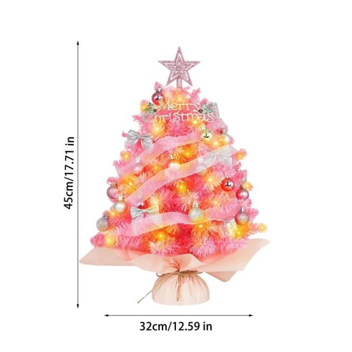 Kerstboom met verlichting 45 cm lichtketting kerstboom mini kerstboom kunstmatige kerstboom kerstdecoratie tafel kerstboom kerstcadeaus