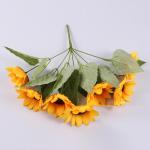 28 kunstzonnebloemen zonnebloemen enkele steel kunstmatige zonnebloem voor bruiloft boeket tafelopzetstukken decoratie 1302