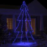 Weihnachtskegelbaum Weihnachtsbaum Lichterbaum Beleuchtet Dekobaum Weihnachtsdeko Lichterkette Beleuchtung 360 LEDs Indoor Outdoor 143x250cm