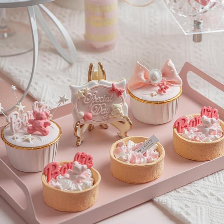 Handgemachte Kuchen Modell Simulation Donut Fondant Kuchen Rosa Serie Gefälschte Dessert Dekorationen Niedliche Geburtstag Hochzeit Party Foto Requisiten-L