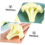 2 Sätze Blumenkohl Modell Simulation Grüner Brokkoli Gemüse Requisiten Grüne Accessoires Lebensechte Blumenkohl Verzierung Künstliches Gemüse Gemüse Ornament 3 Stück * 2