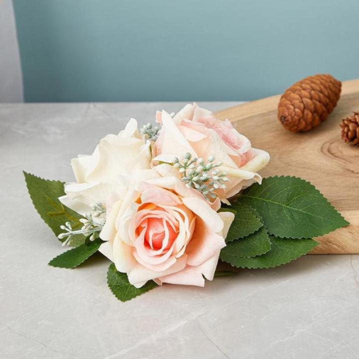 5 Stücke Künstliche Rose Blume für Hochzeit Mittelstücke Dekoration Leuchter Blume Dekoration Hochzeit Blume Anordnung