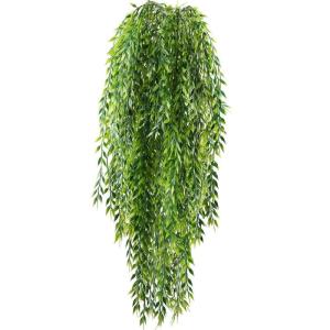 2 stuks kunstmatige klimop, slinger, 94 cm, kunstplant voor buiten, kunstplant, klimplant, groen, decoratie voor tuin, muur, hek, ophanging
