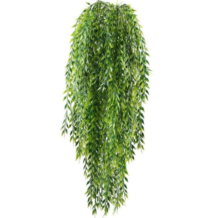 2 stuks kunstmatige klimop, slinger, 94 cm, kunstplant voor buiten, kunstplant, klimplant, groen, decoratie voor tuin, muur, hek, ophanging