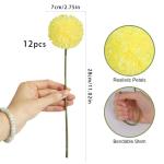 Kunsthortensia bloemen, 12 stuks, , chrysant, , herfstzijden bloemen, kunsthortensiabloemen voor bruiloftsdecoratie, woondecoratie,