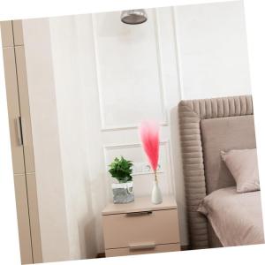 10st -Dekoration Layout-Requisiten Schilf Für Vase Schilf Arrangements Für DIY Gefälschte Pampas Schilf Für Blumenstraußdekor Gefälschte Schilfsträuße Schilfdekore Stoff